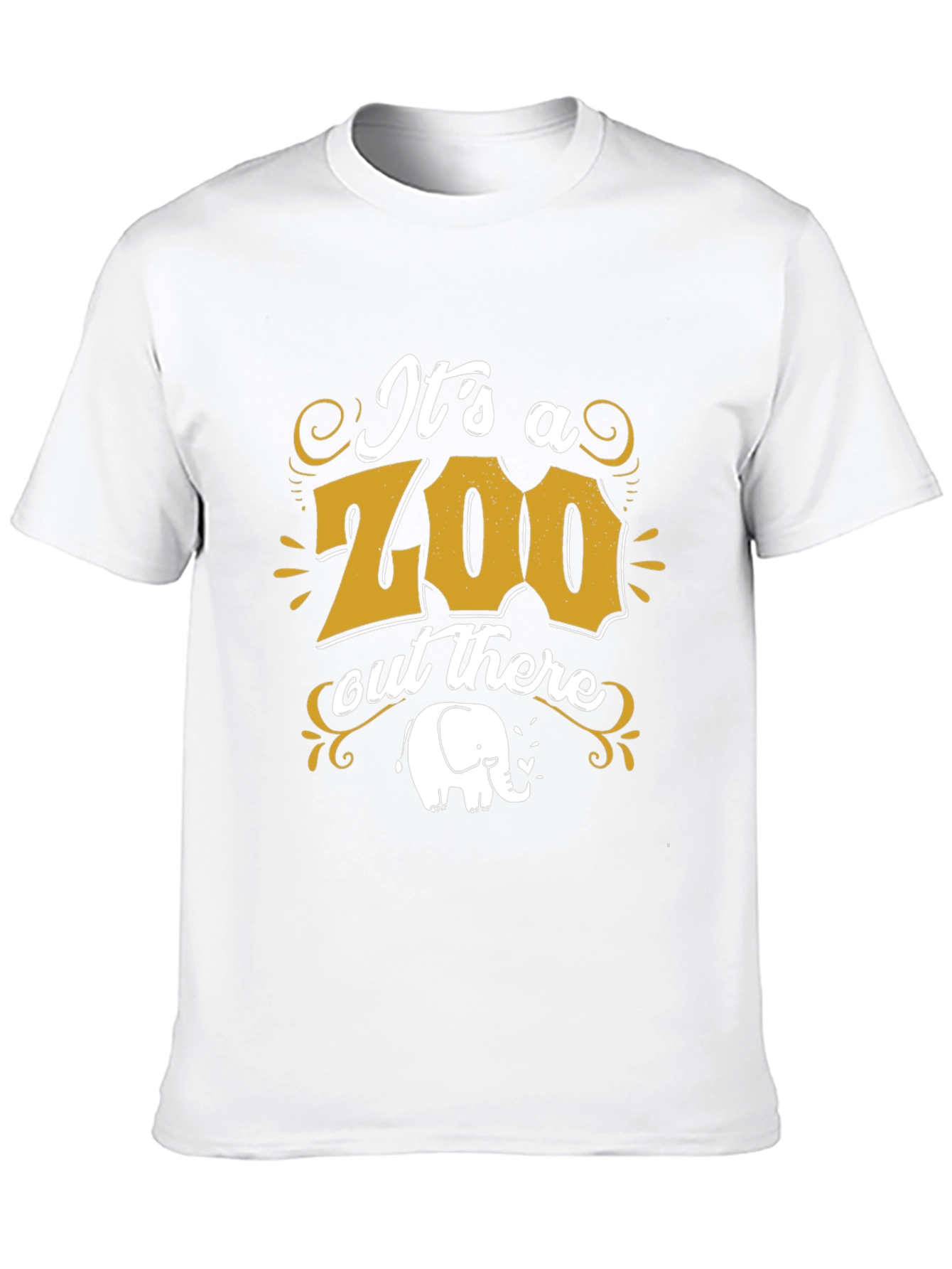Its a Zoo Out There Mens Black Graphic Tee