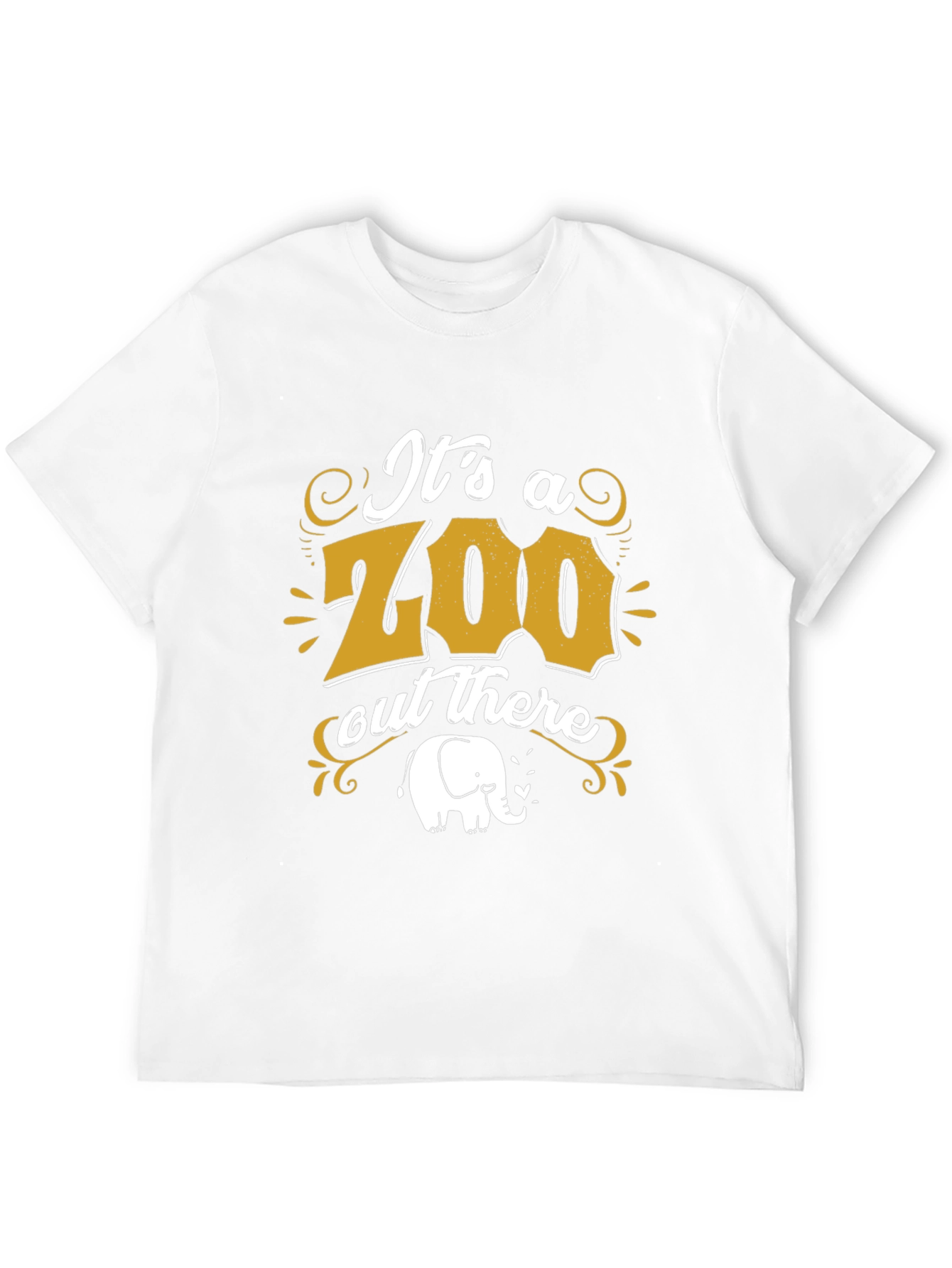 Its a Zoo Out There Mens Black Graphic Tee