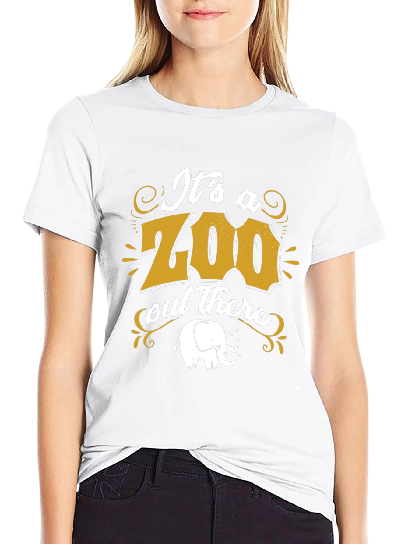 Its a Zoo Out There Mens Black Graphic Tee
