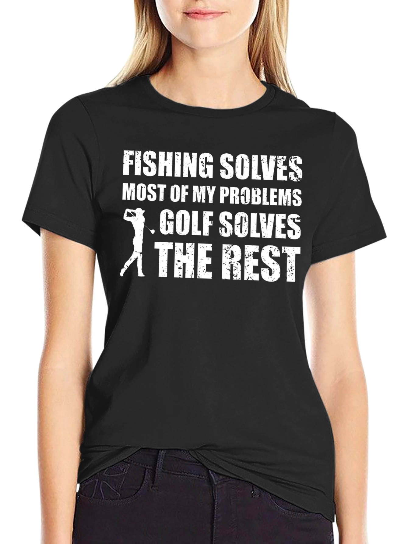 Fishing & Golf Solves My Problems T-Shirt