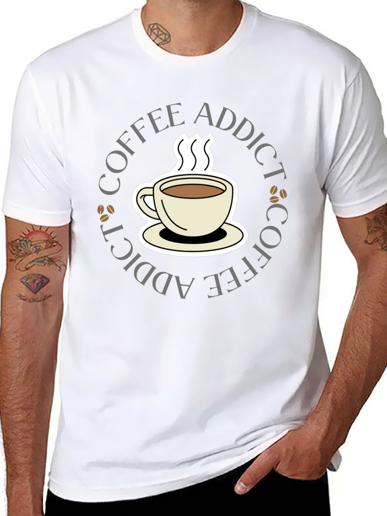 Coffee Addict Black T-Shirt