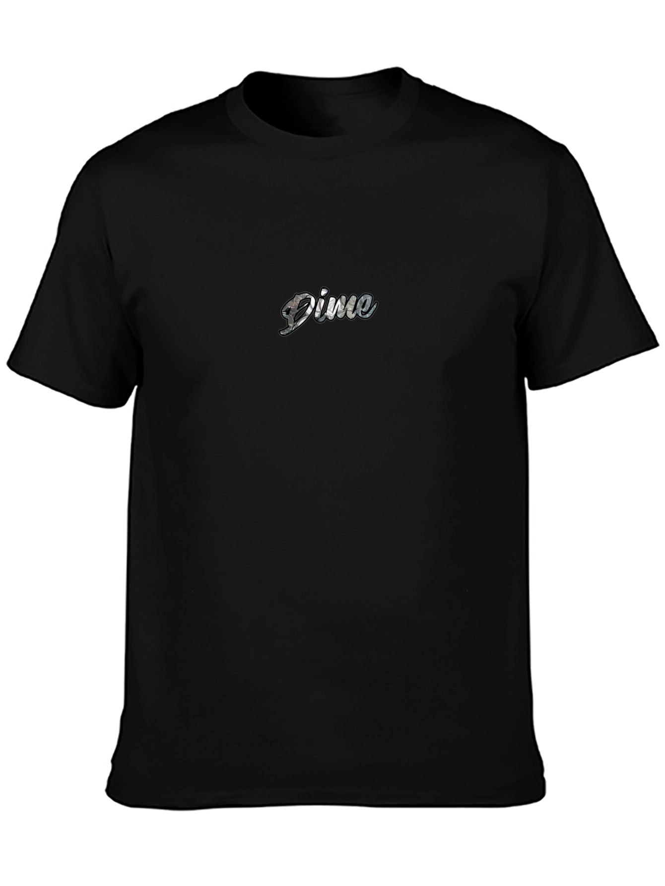 Mens Black Dime Logo T-Shirt - Casual Comfort