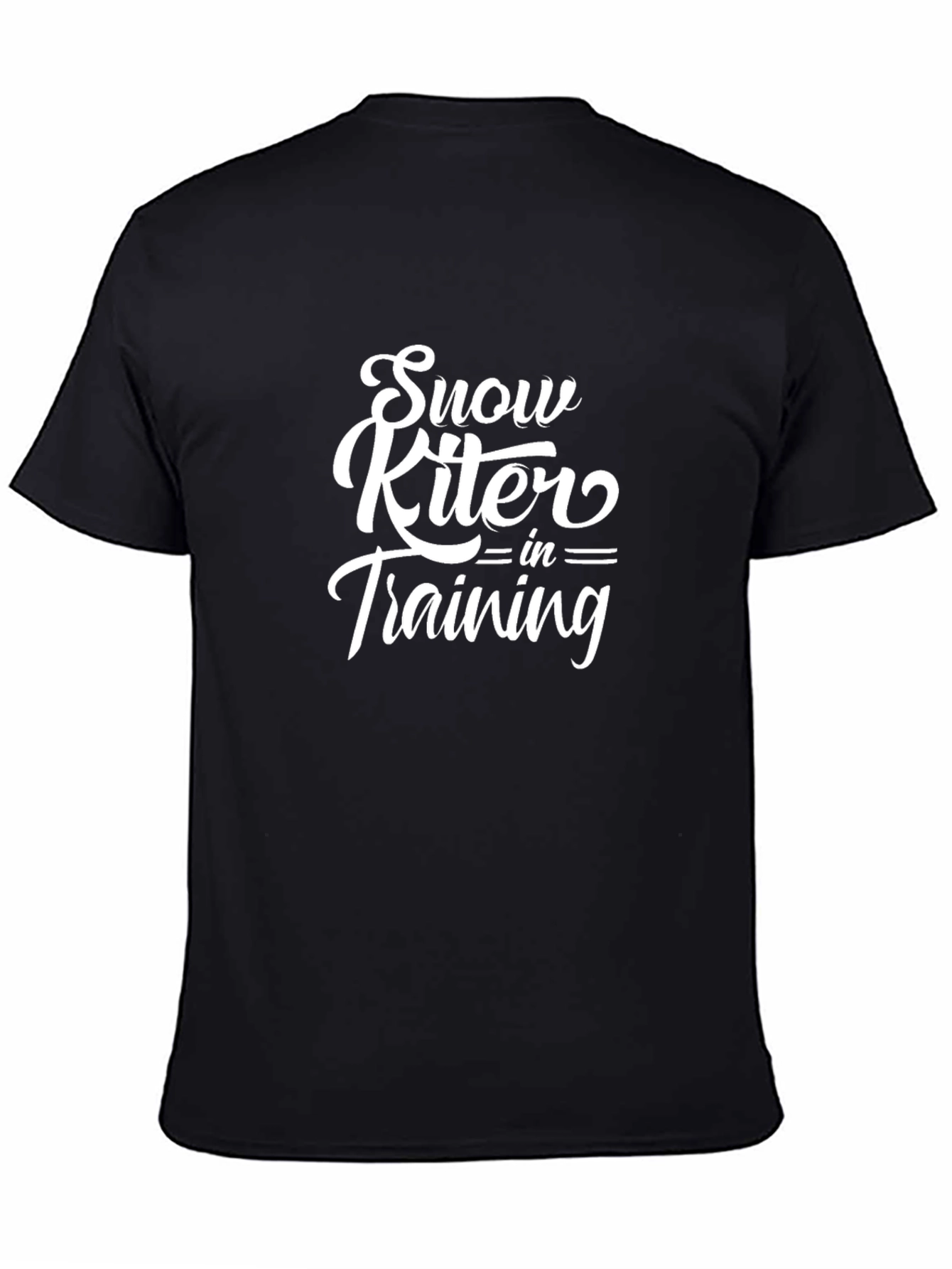 Snow Kiter in Training Black T-Shirt