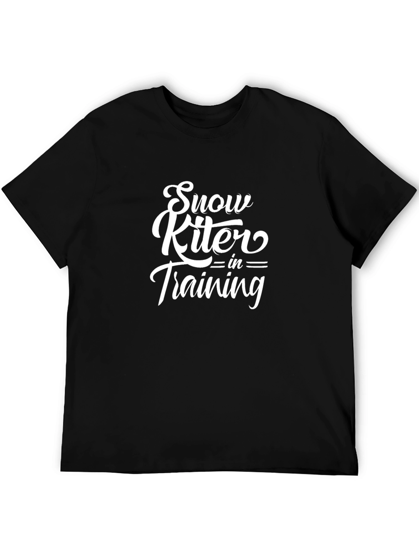 Snow Kiter in Training Black T-Shirt