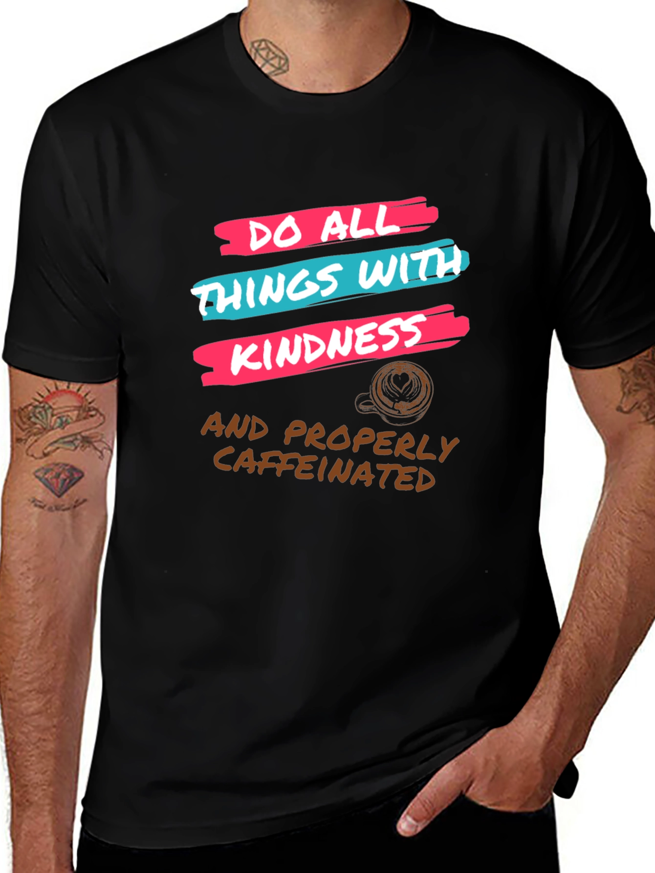 Kindness & Coffee T-Shirt - Graphic Tee