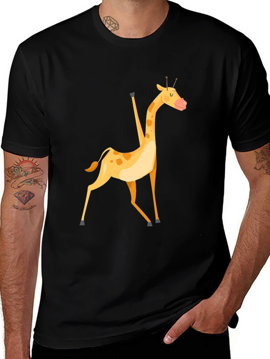 Giraffe Graphic Tee - Unisex Black T-Shirt