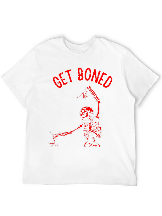 Get Boned Skeleton Graphic T-Shirt - Black