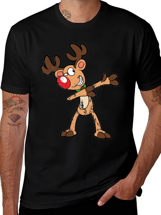 Dabbing Reindeer Graphic Tee