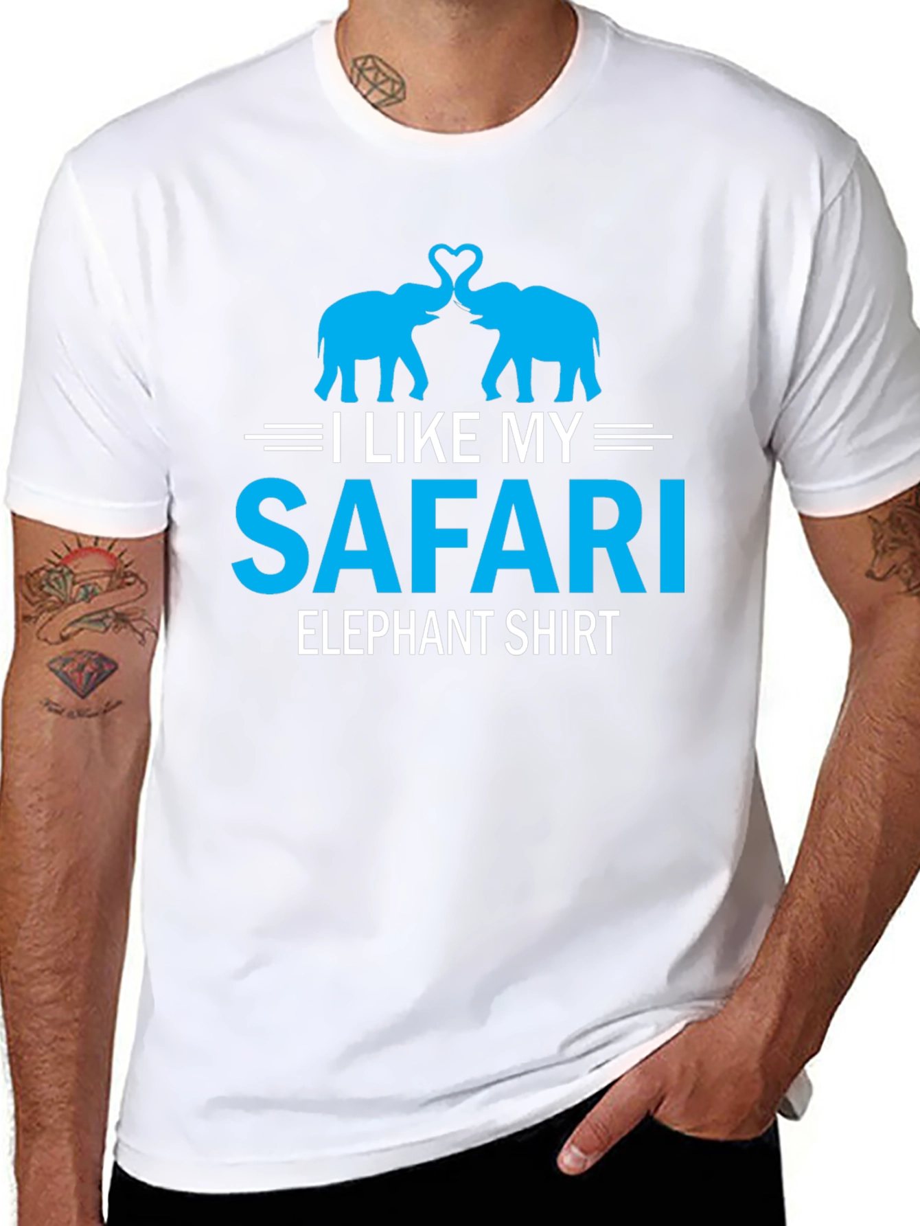 Safari Elephant Shirt -  I Like My Elephant Tee