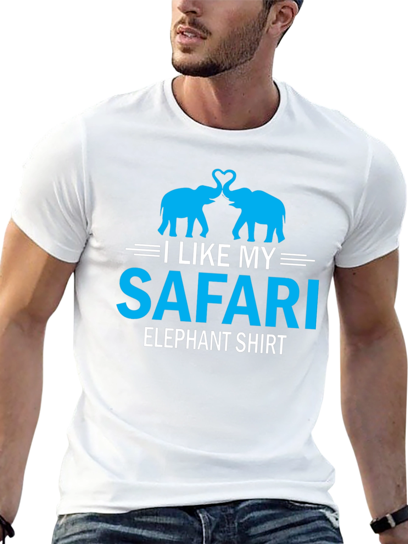 Safari Elephant Shirt -  I Like My Elephant Tee