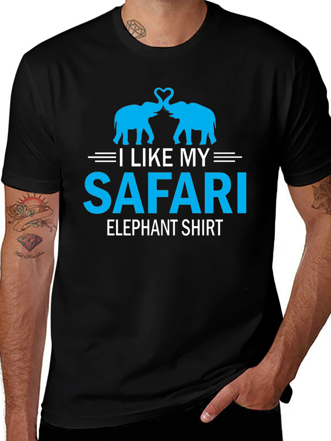 Safari Elephant Shirt -  I Like My Elephant Tee
