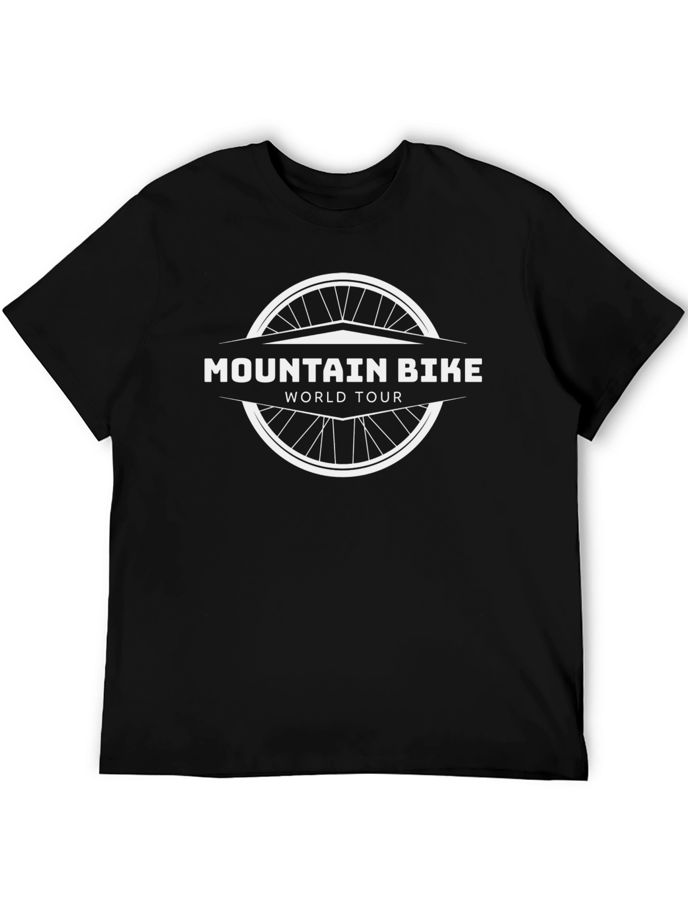 Mountain Bike World Tour Black Graphic T-Shirt
