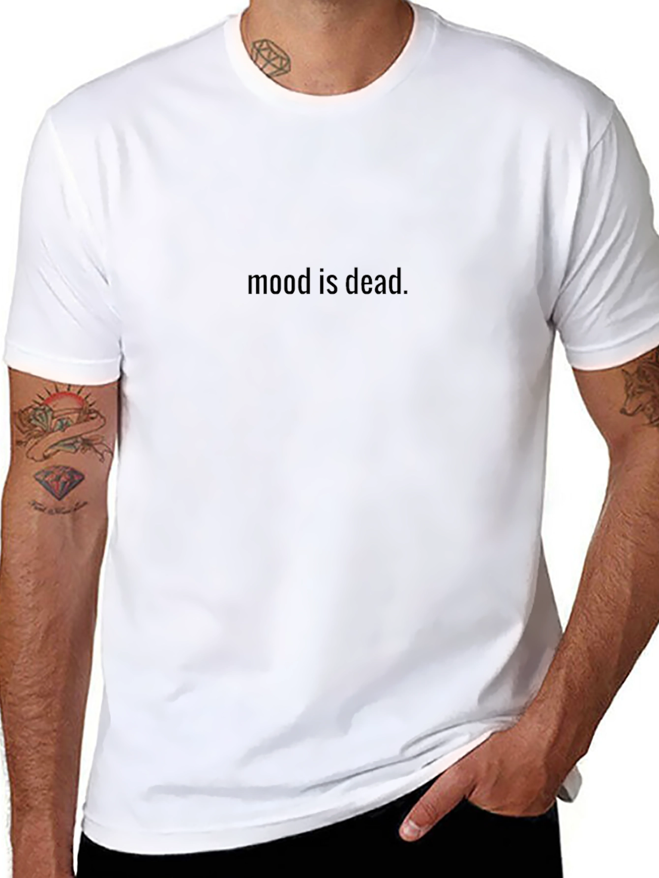 Mood is Dead Black T-Shirt - Express Your Style