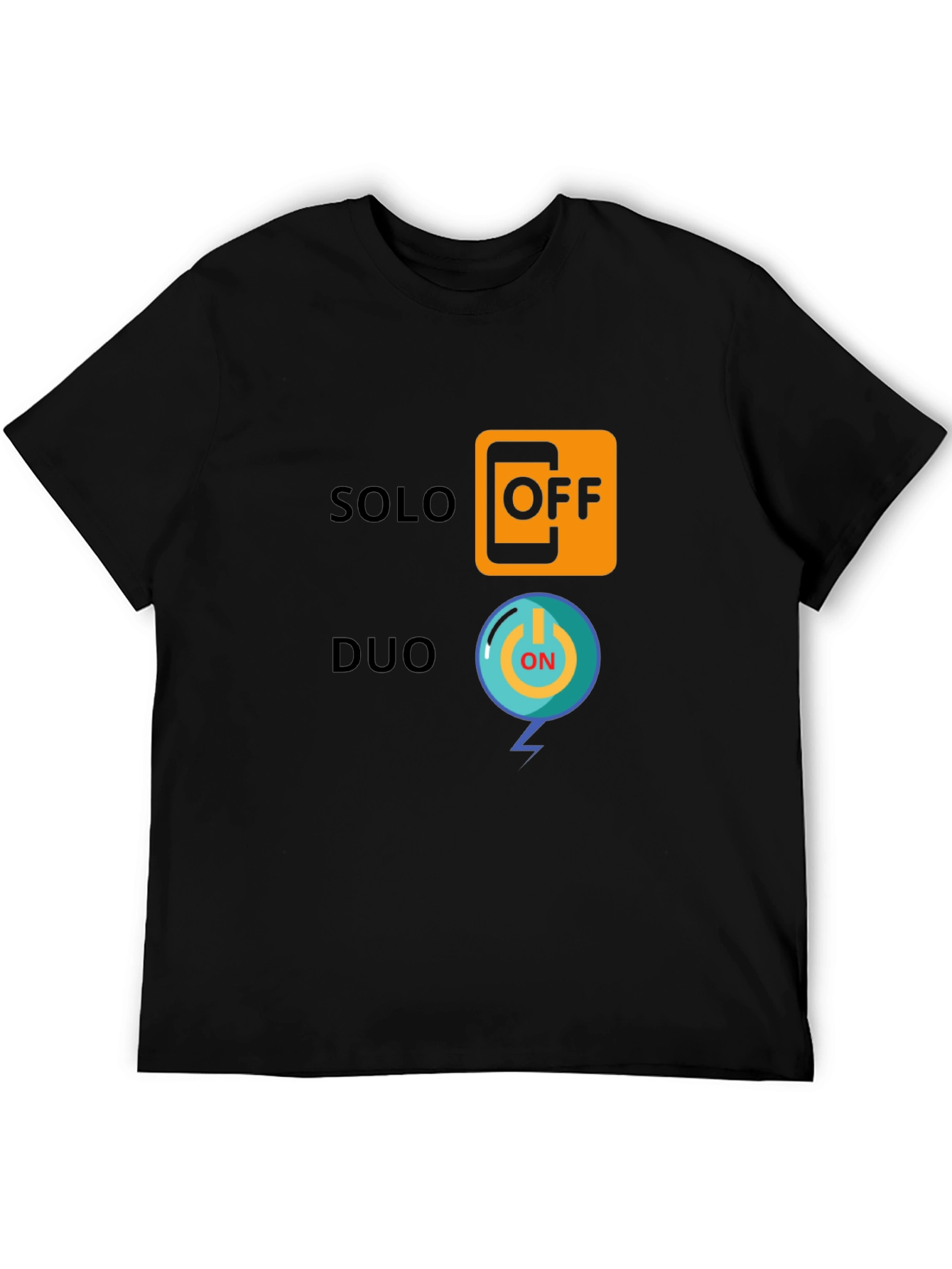 Solo Off Duo On Black Graphic Tee