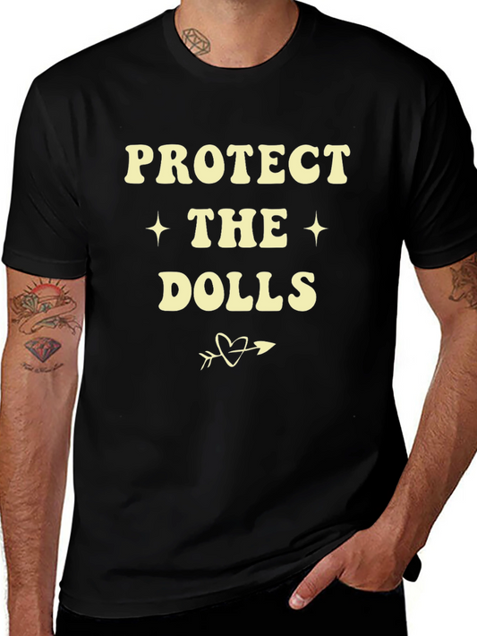 Protect the Dolls Graphic Tee - Unisex Black T-Shirt