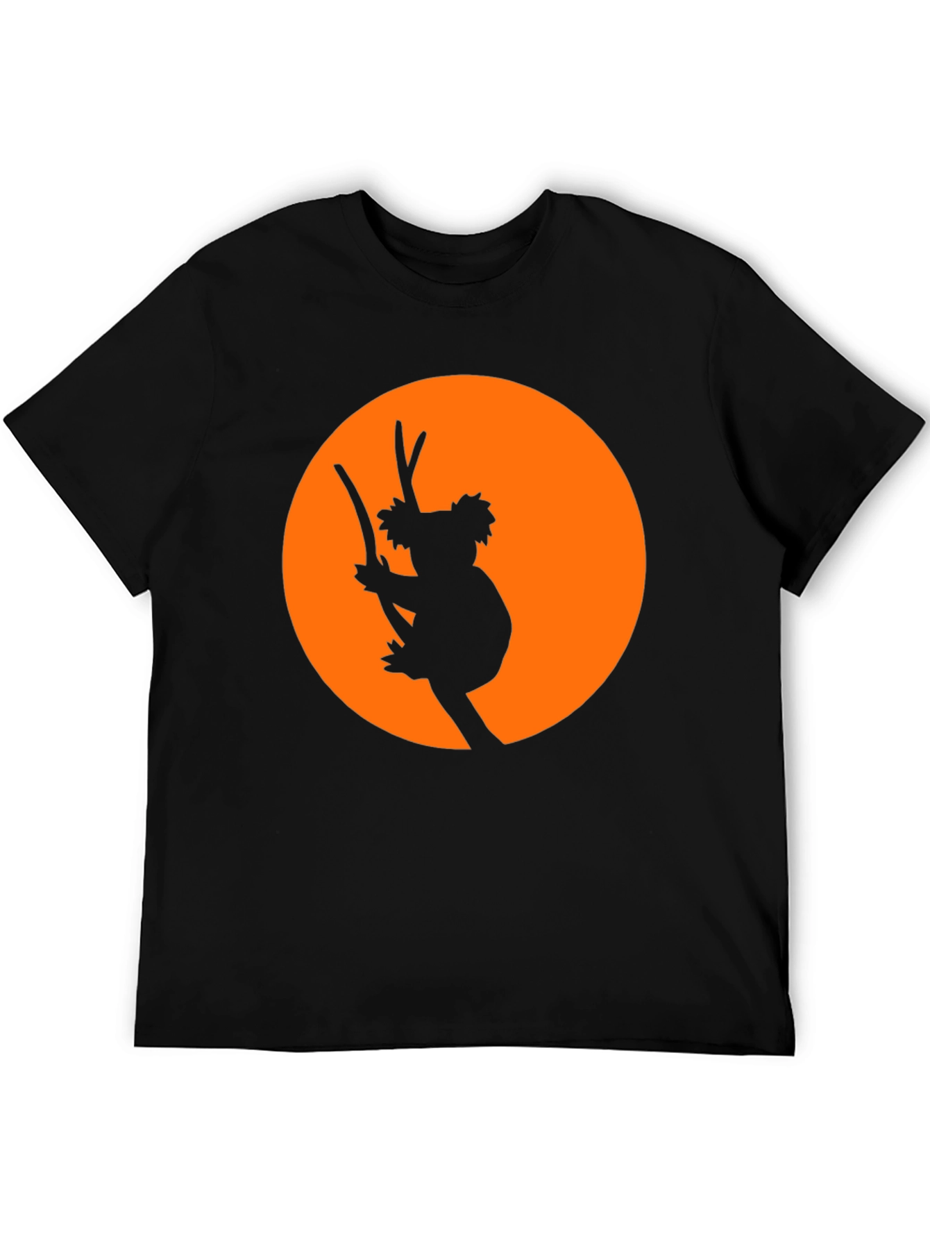 Koala Silhouette Graphic Tee - Black T-Shirt