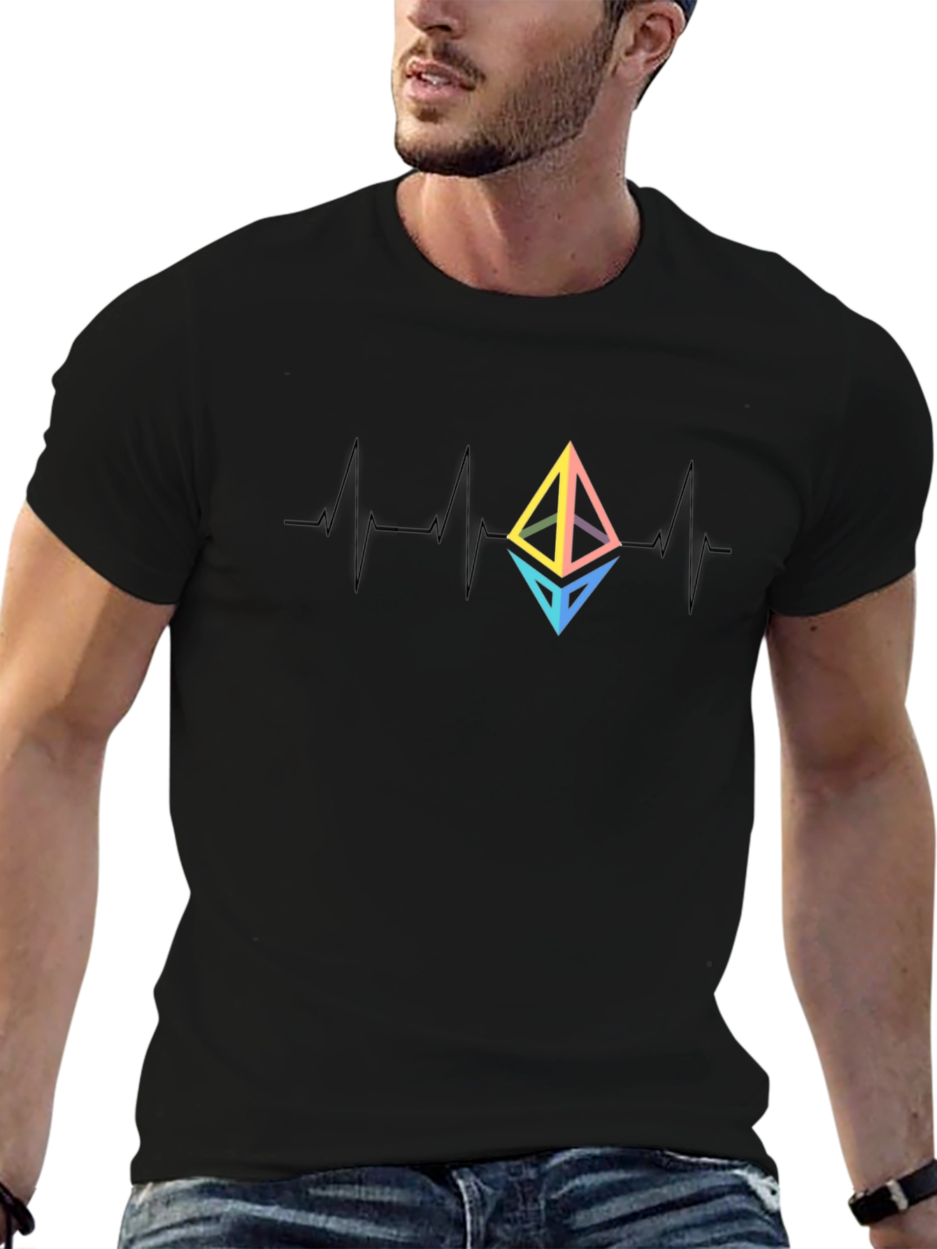 Ethereum Heartbeat T-Shirt - Crypto Lover Tee