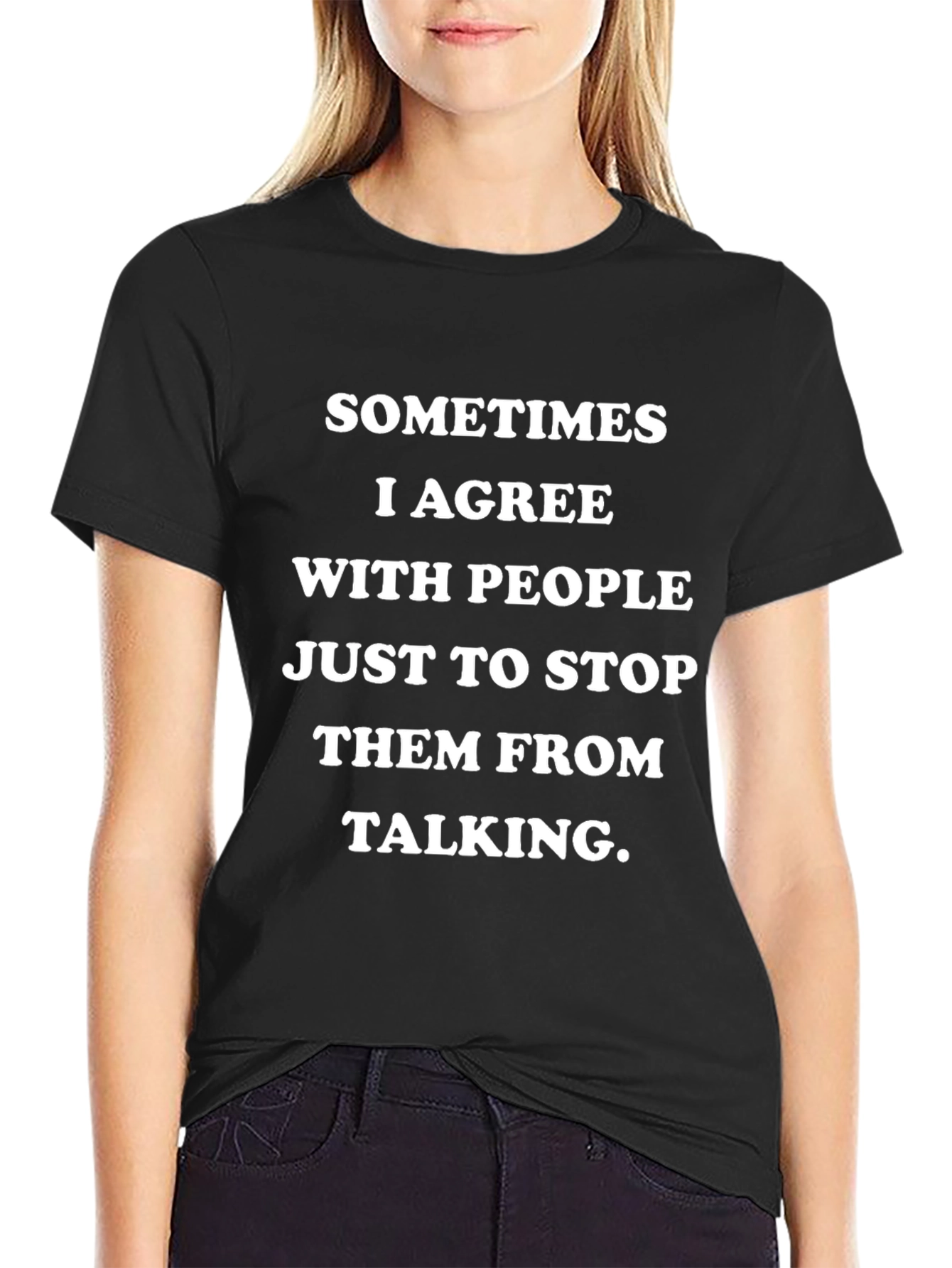 Funny Sometimes I Agree Graphic Tee