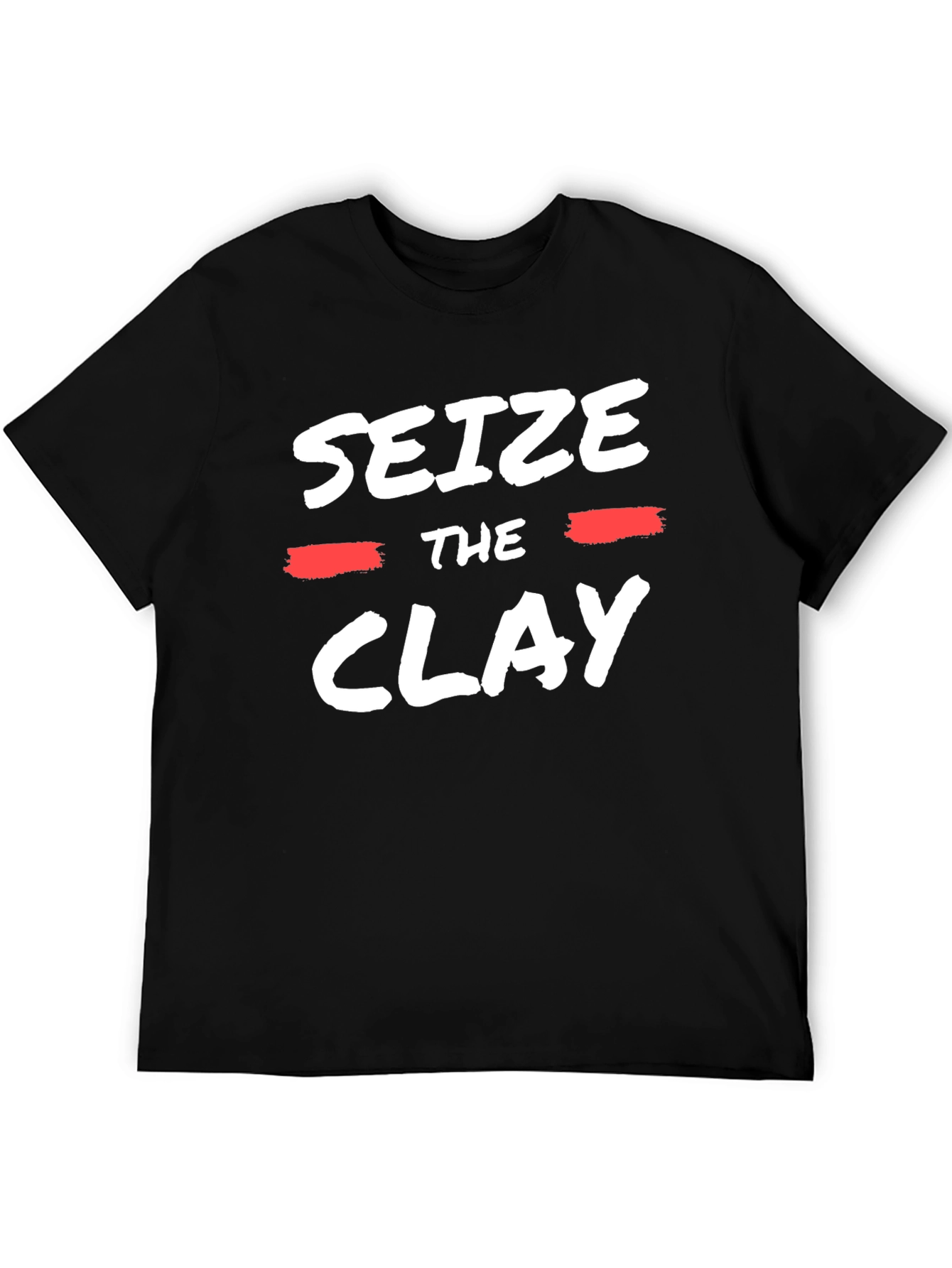 Seize The Clay Graphic Tee - Black Cotton T-Shirt