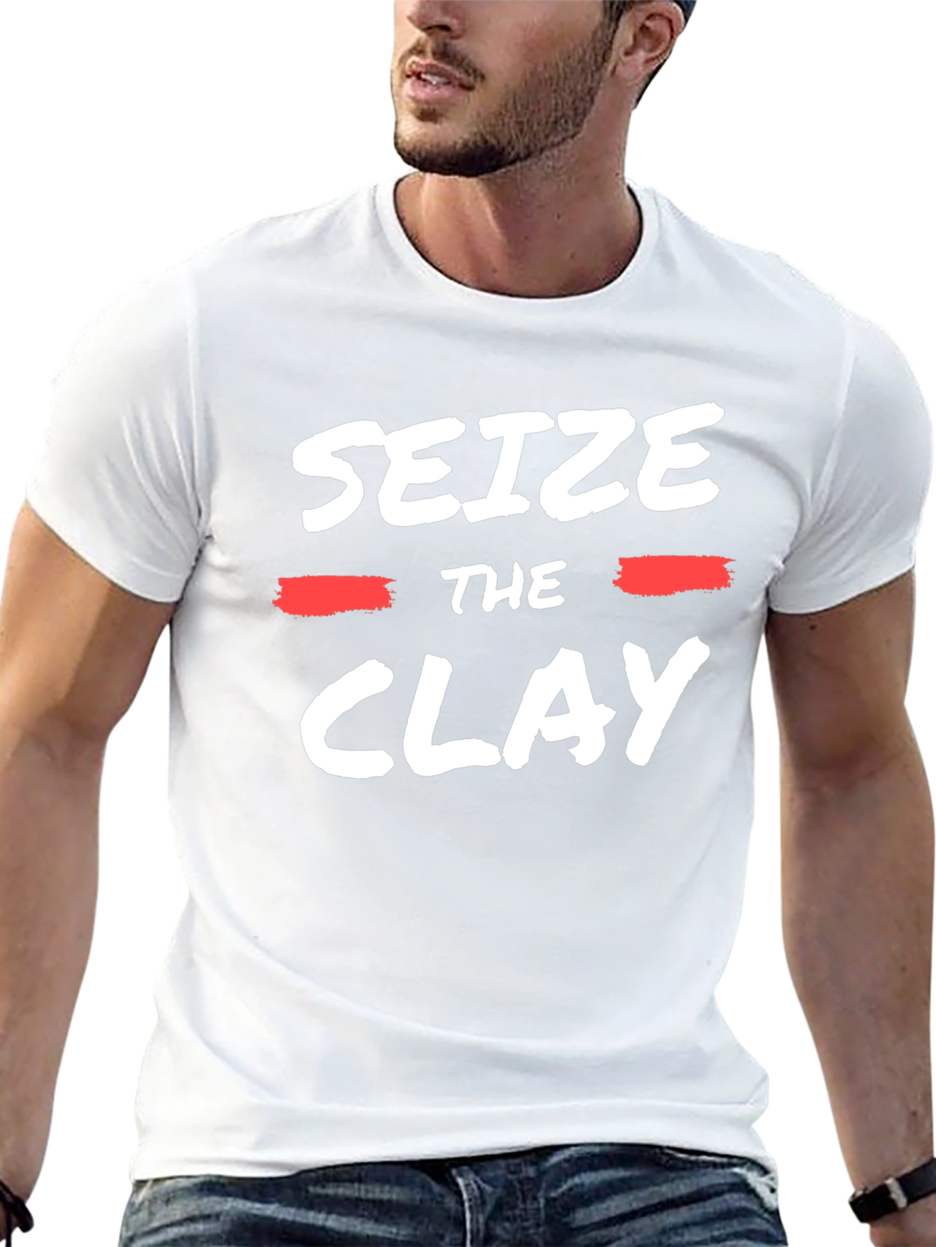 Seize The Clay Graphic Tee - Black Cotton T-Shirt