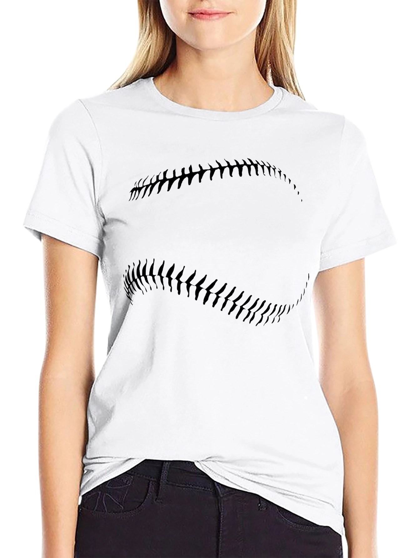 Baseball Graphic Black T-Shirt