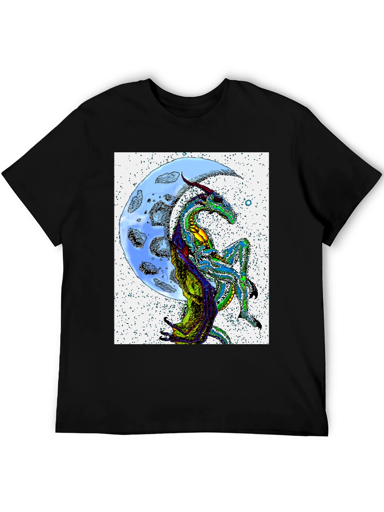 Dragon Moon T-Shirt - Unique Graphic Tee