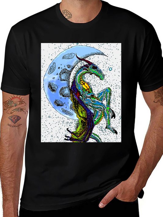 Dragon Moon T-Shirt - Unique Graphic Tee