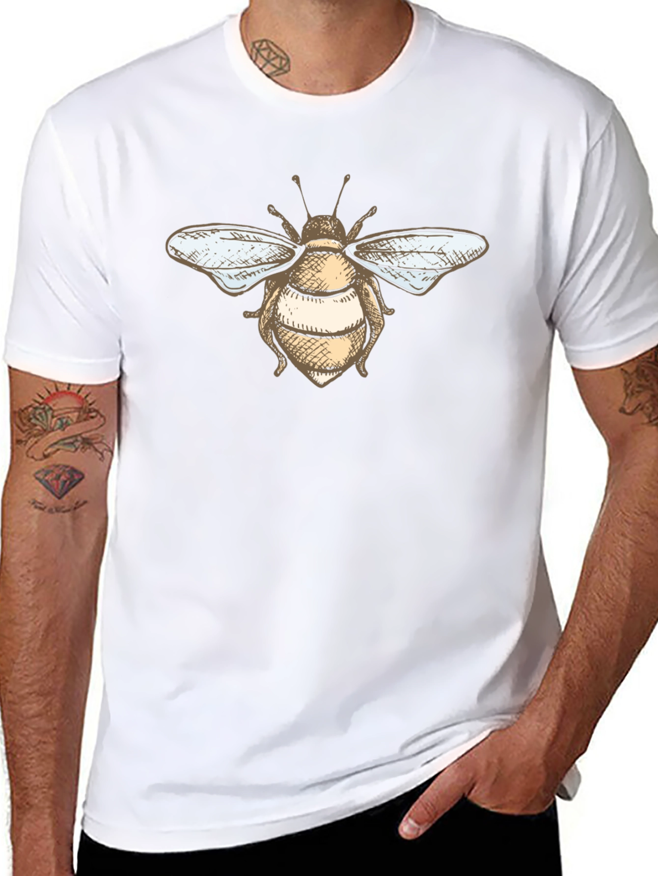 Bee Graphic Black T-Shirt
