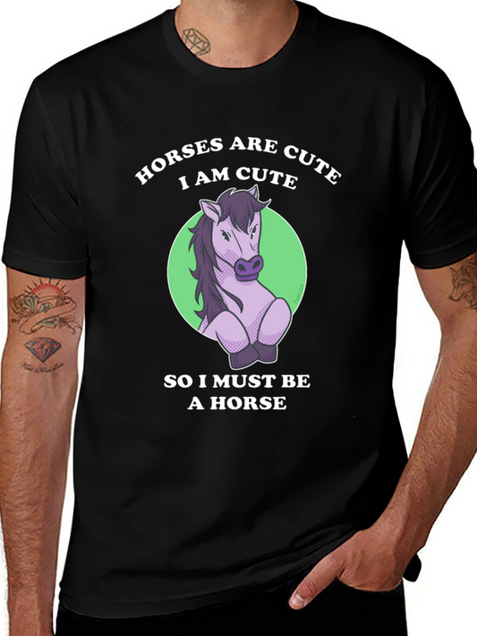 Cute Horse T-Shirt - Funny Animal Lover Tee