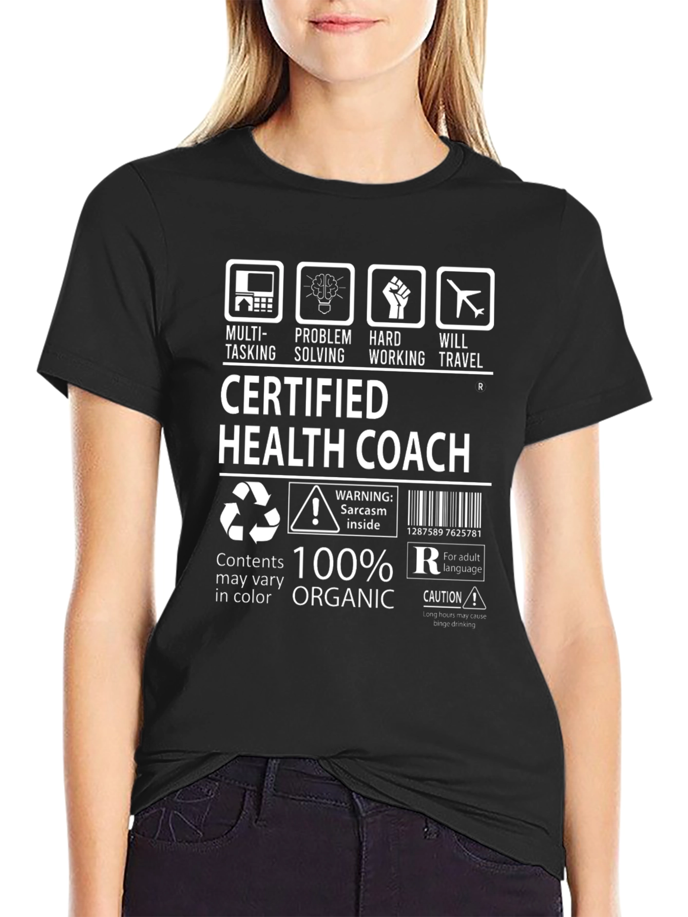 Certified Health Coach 100% Organic T-Shirt