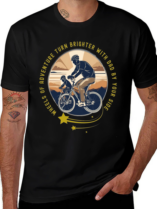 Dad & Son Biking Adventure T-Shirt