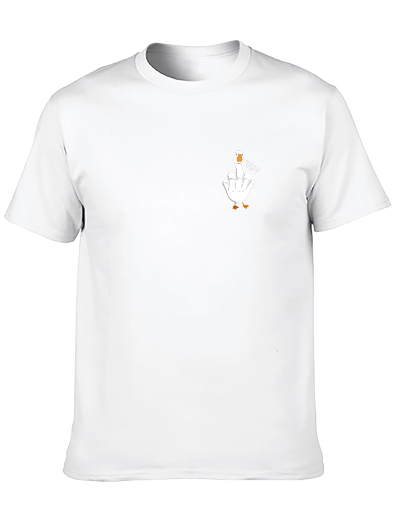 Goose Giving the Middle Finger Tee - Black