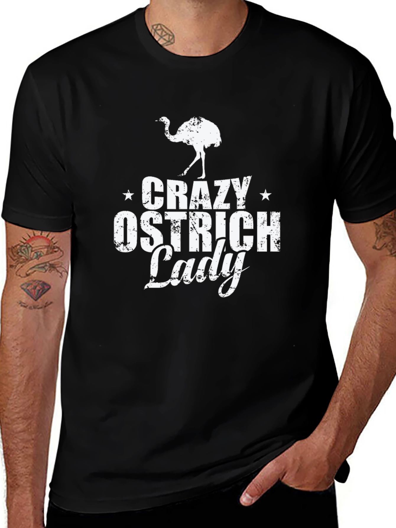 Crazy Ostrich Lady T-Shirt