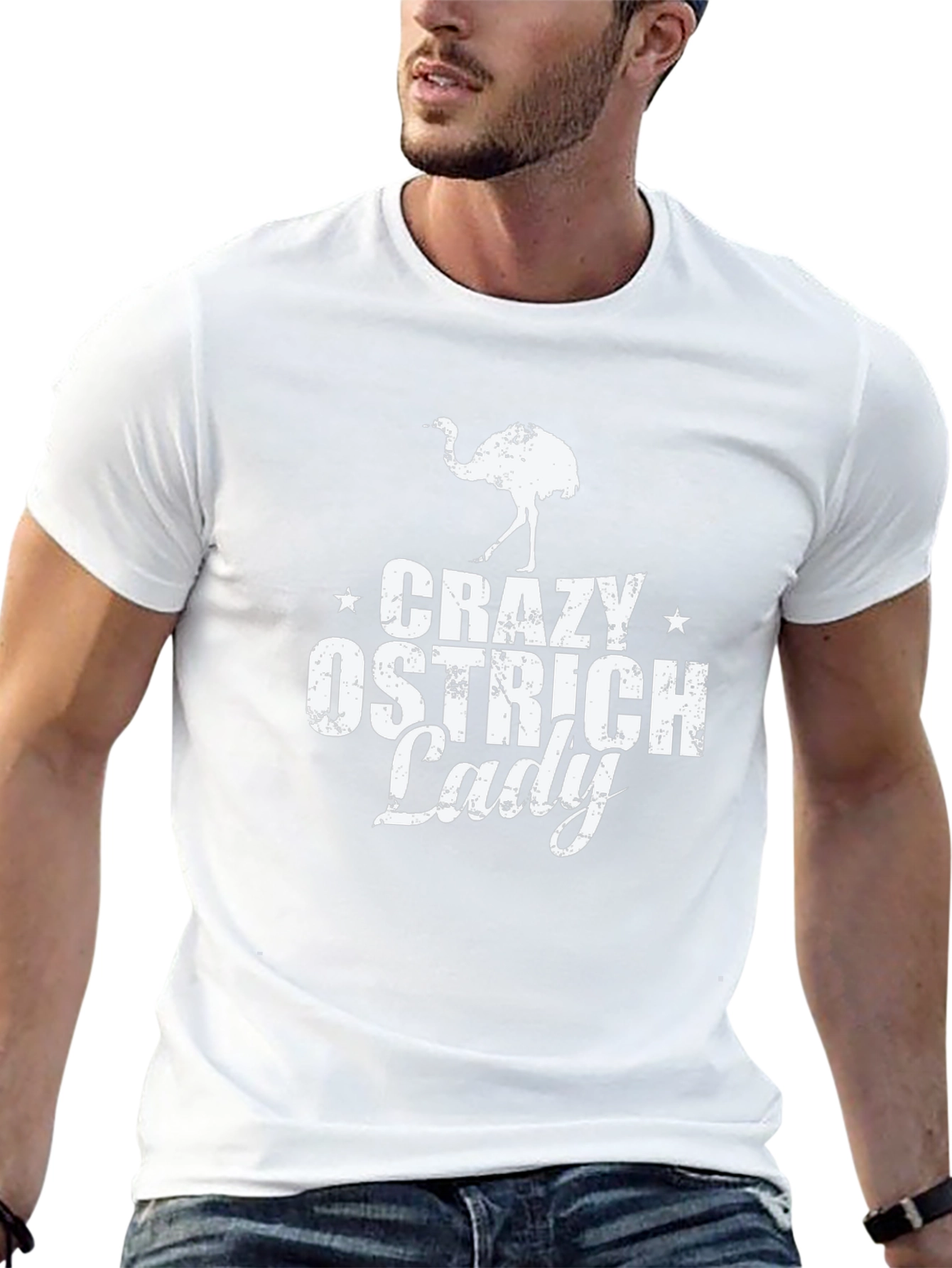 Crazy Ostrich Lady T-Shirt