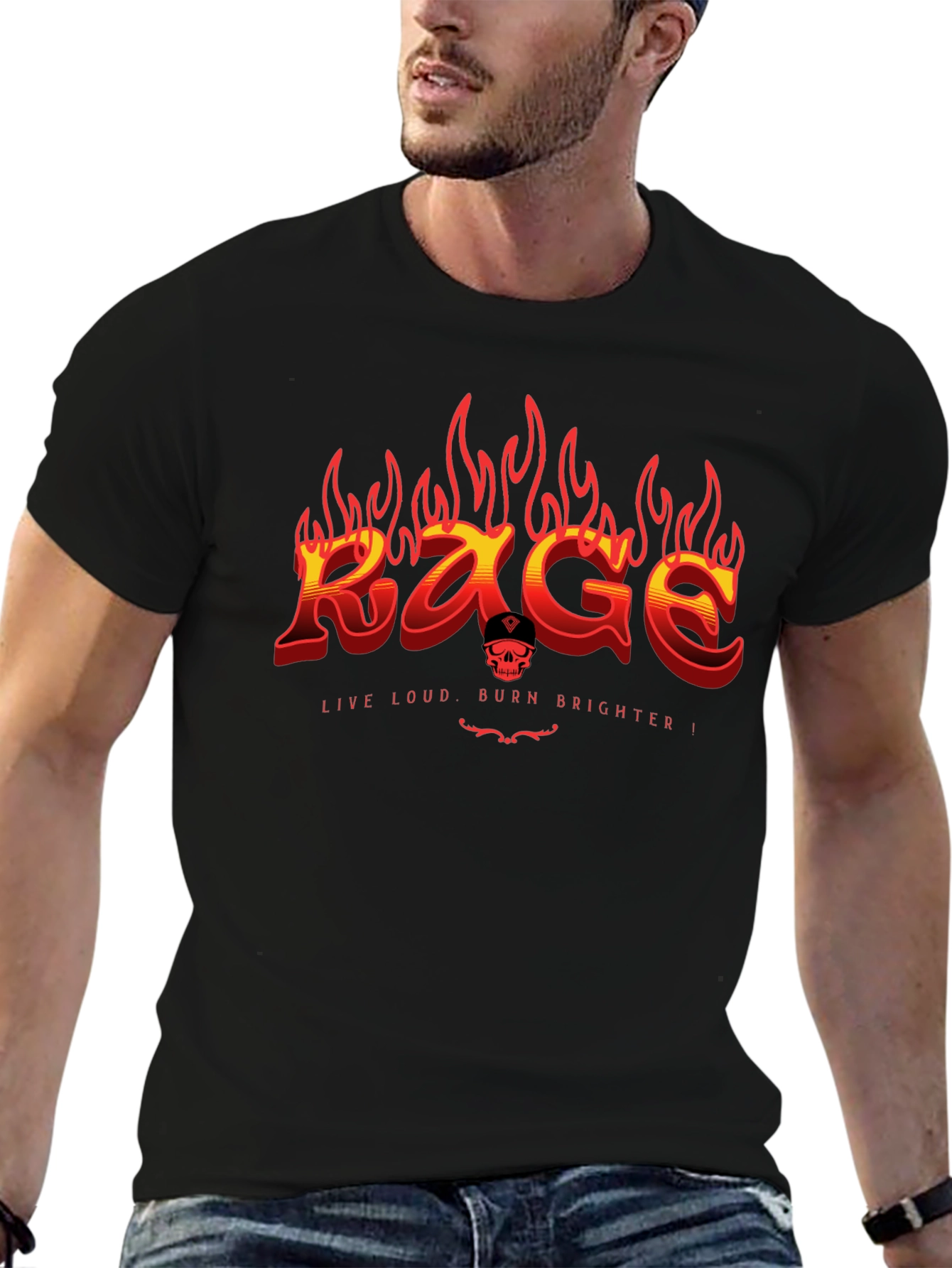 Rage Live Loud Graphic T-Shirt