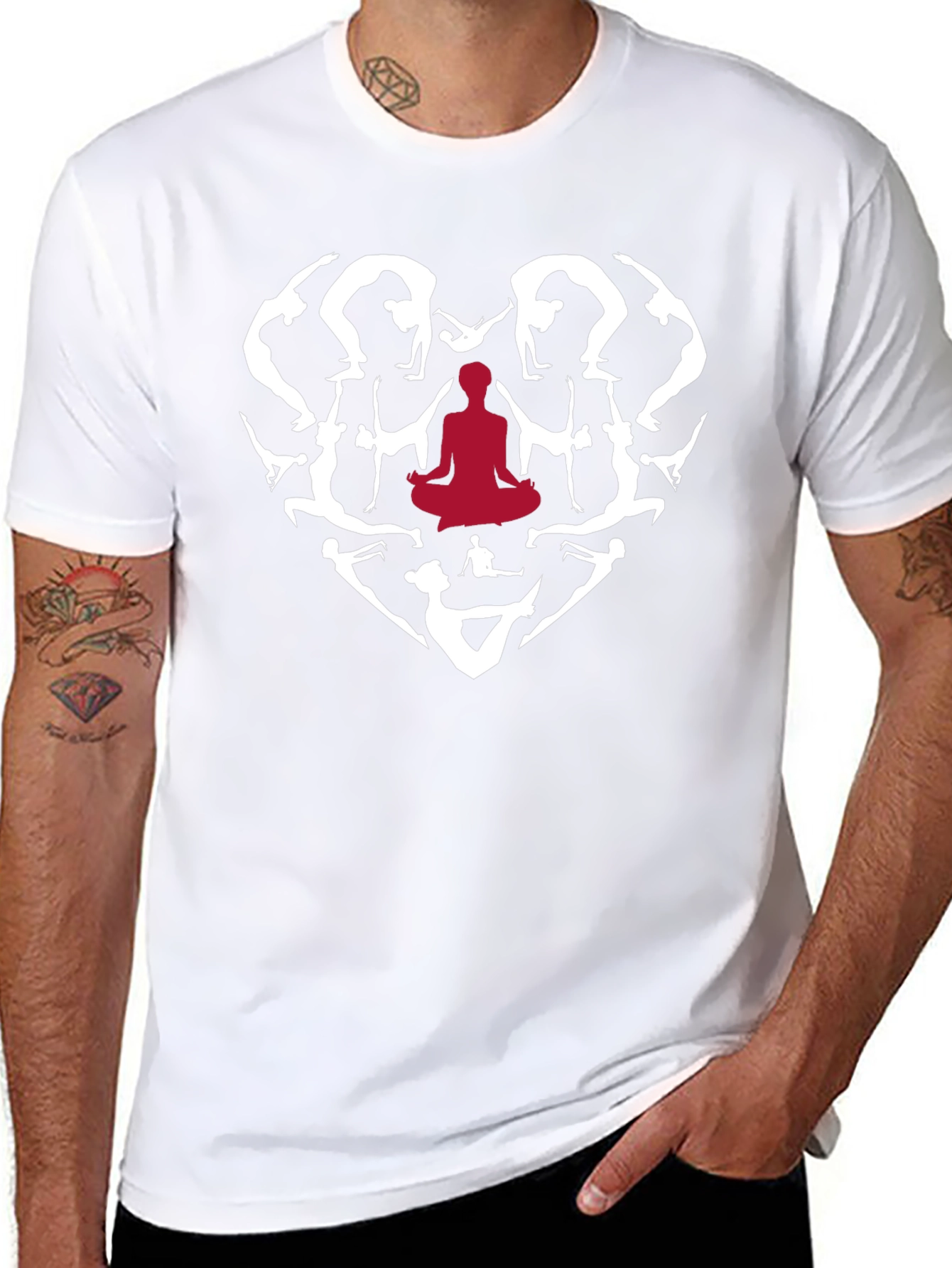 Yoga Heart T-Shirt - Meditate in Style
