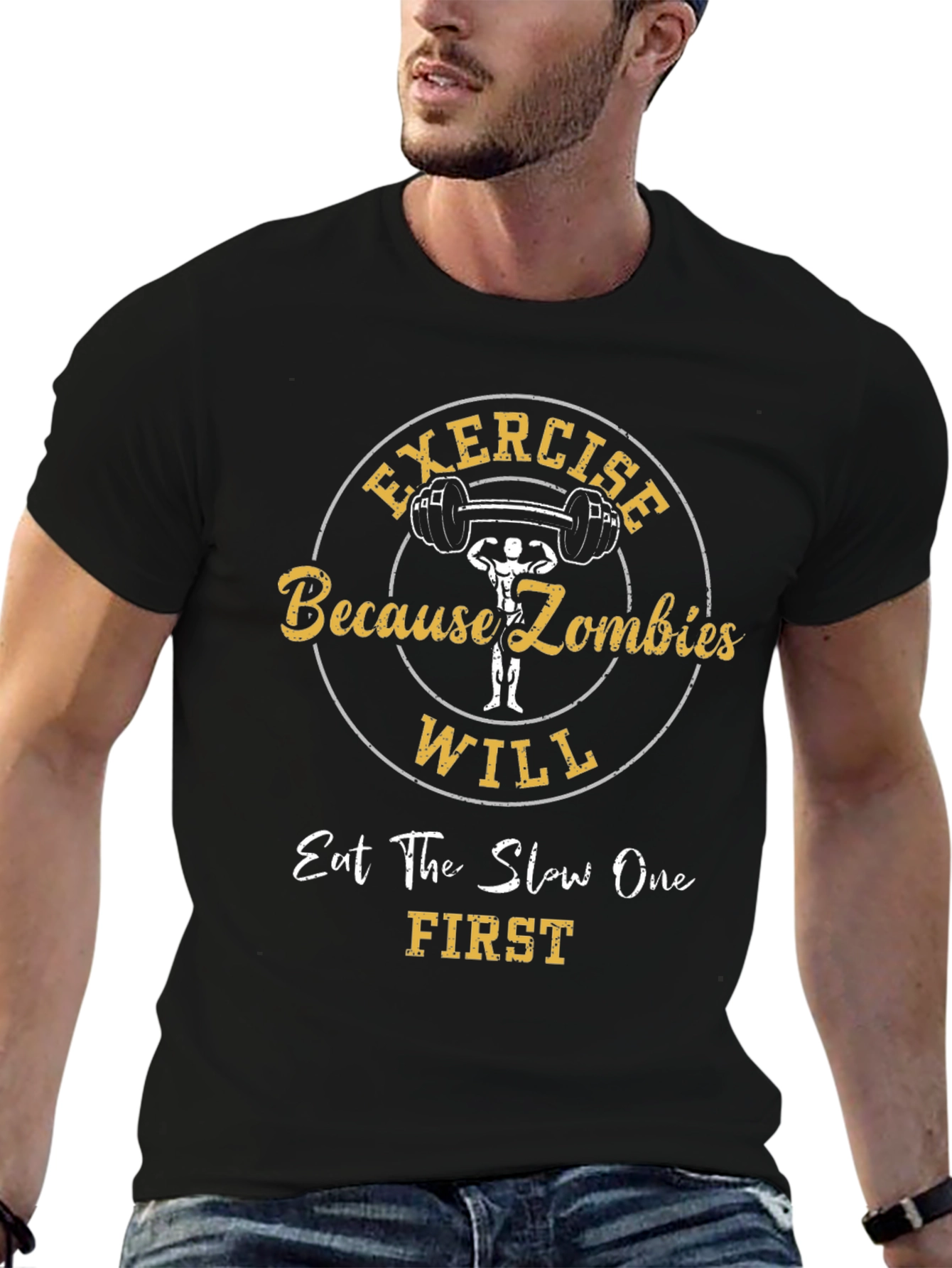 Exercise Because Zombies Funny T-Shirt