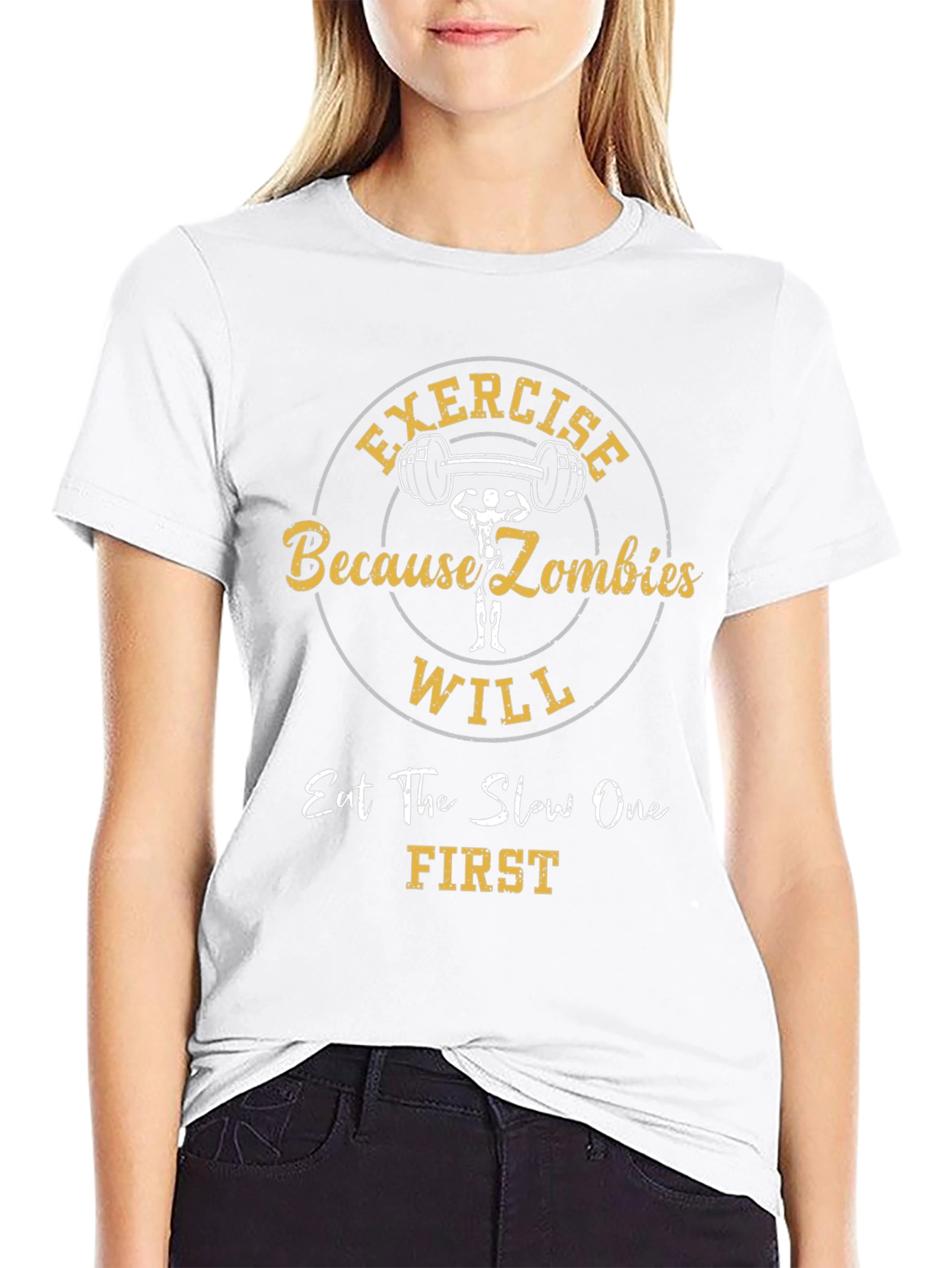 Exercise Because Zombies Funny T-Shirt