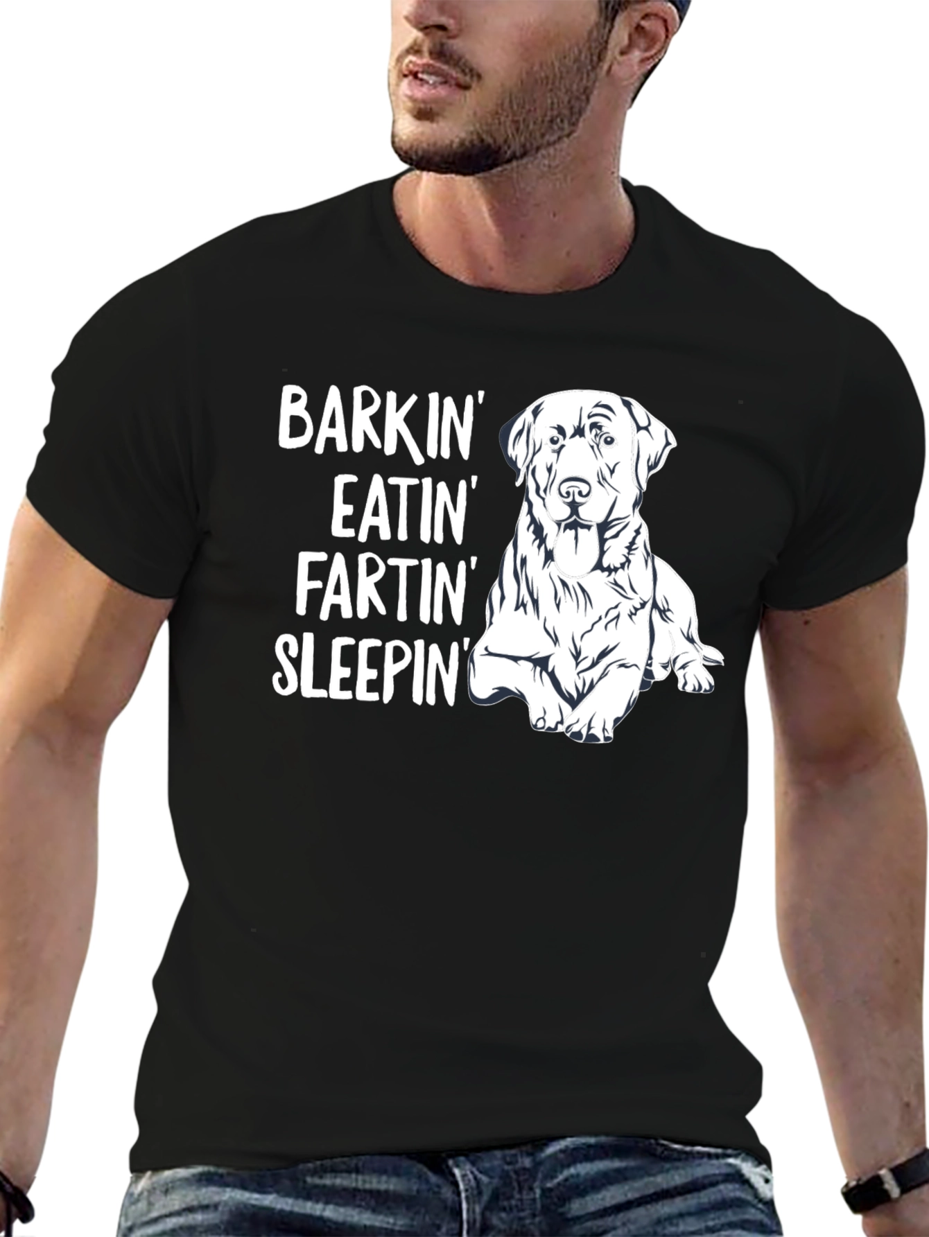 Dog Lover T-Shirt: Barkin Eatin Fartin Sleepin