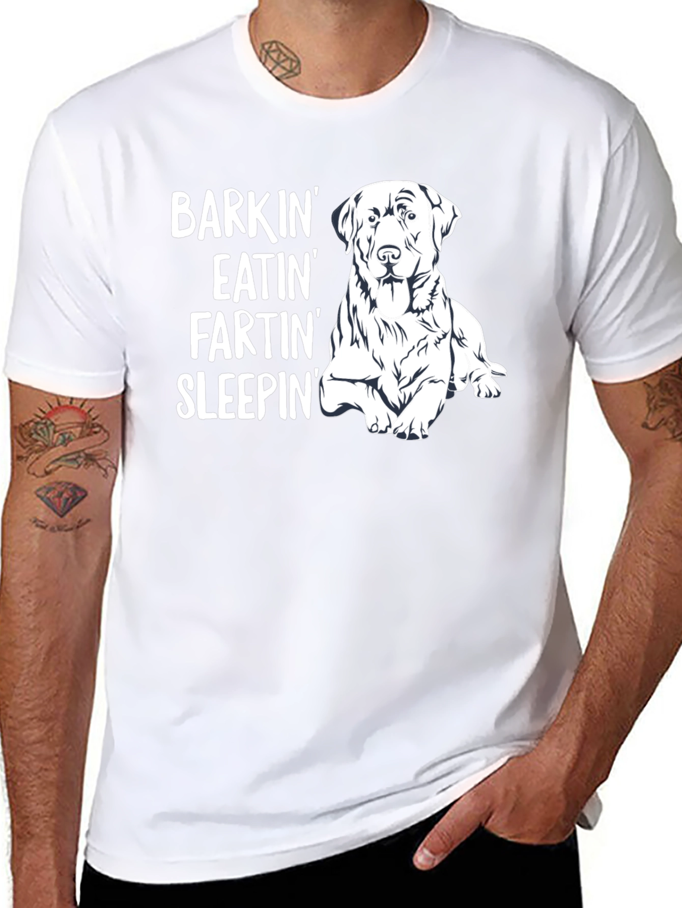 Dog Lover T-Shirt: Barkin Eatin Fartin Sleepin