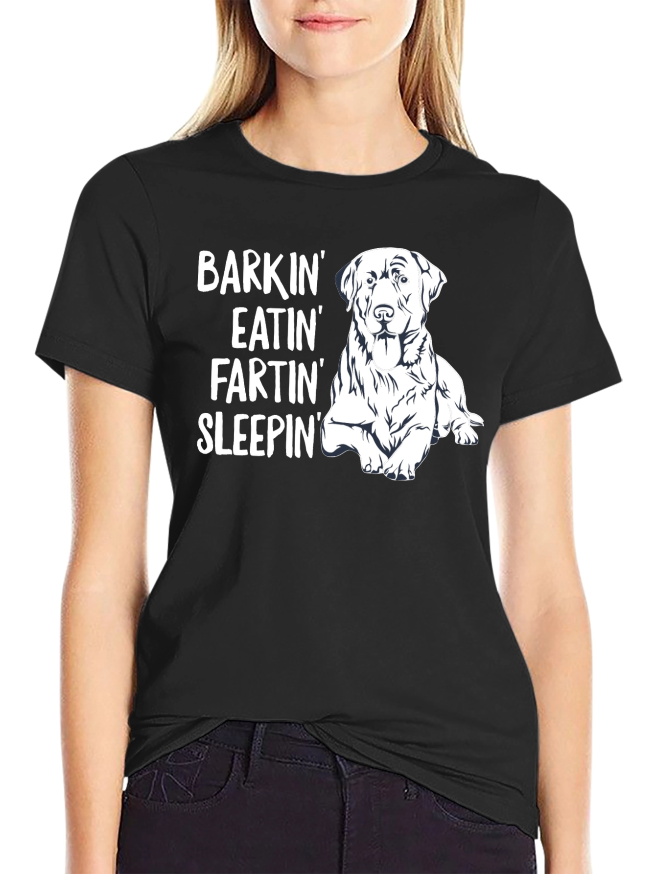 Dog Lover T-Shirt: Barkin Eatin Fartin Sleepin