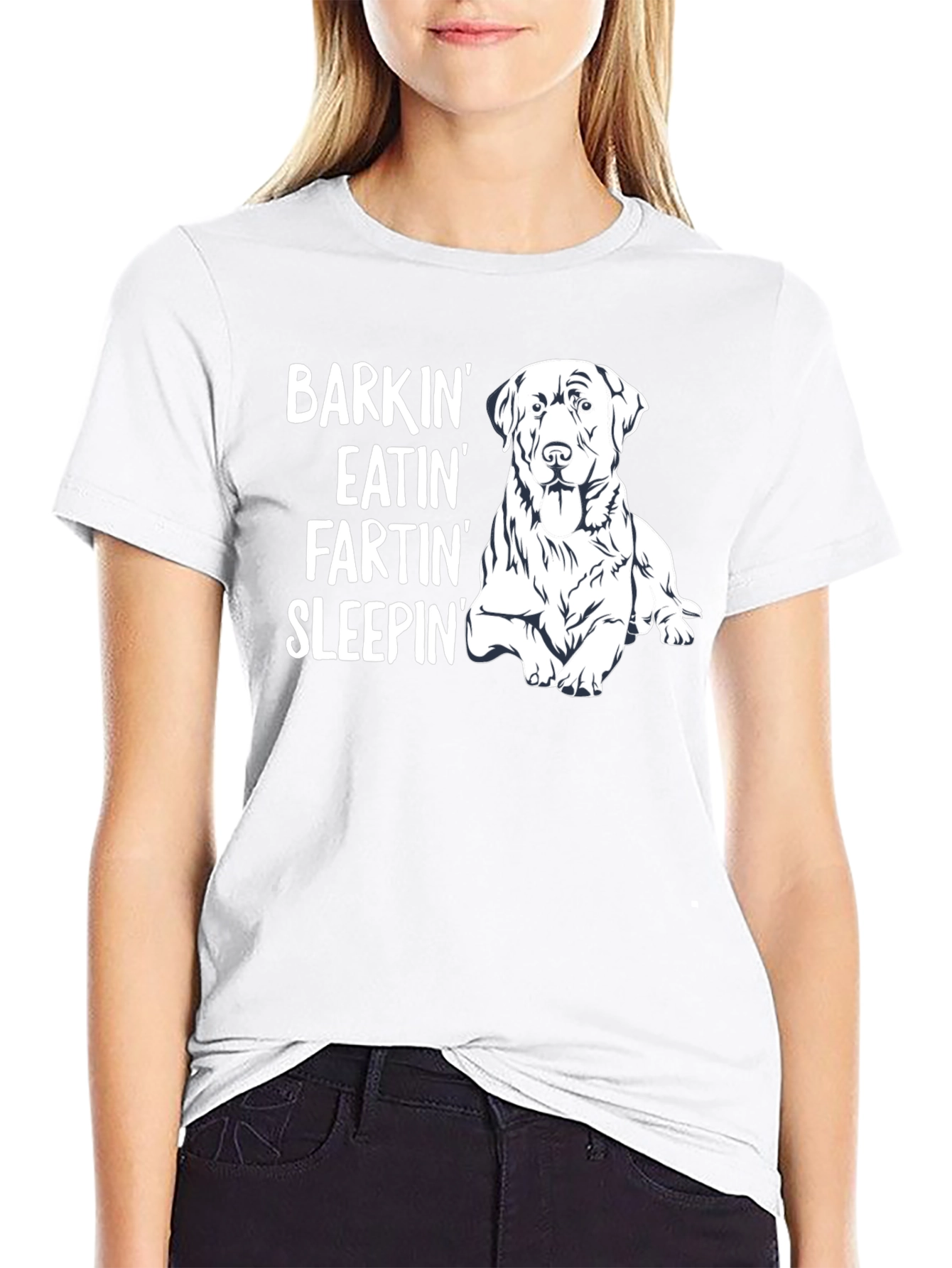 Dog Lover T-Shirt: Barkin Eatin Fartin Sleepin