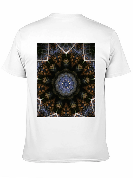 Kaleidoscope Pattern Black T-Shirt