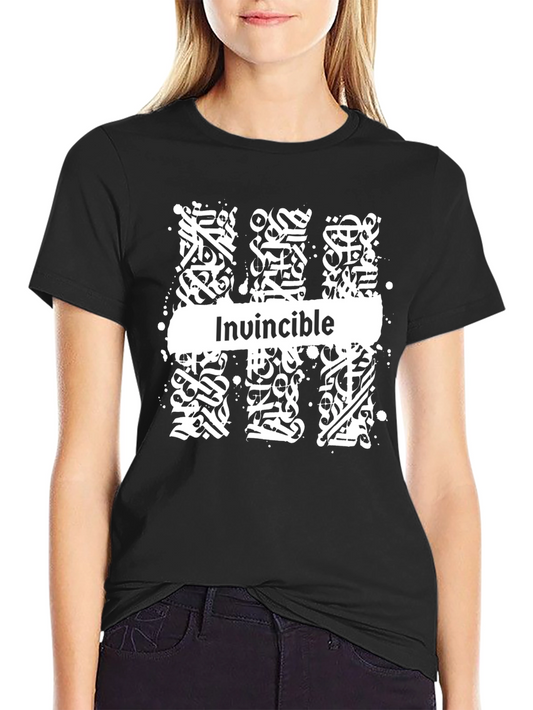 Invincible Graphic Print Black T-Shirt