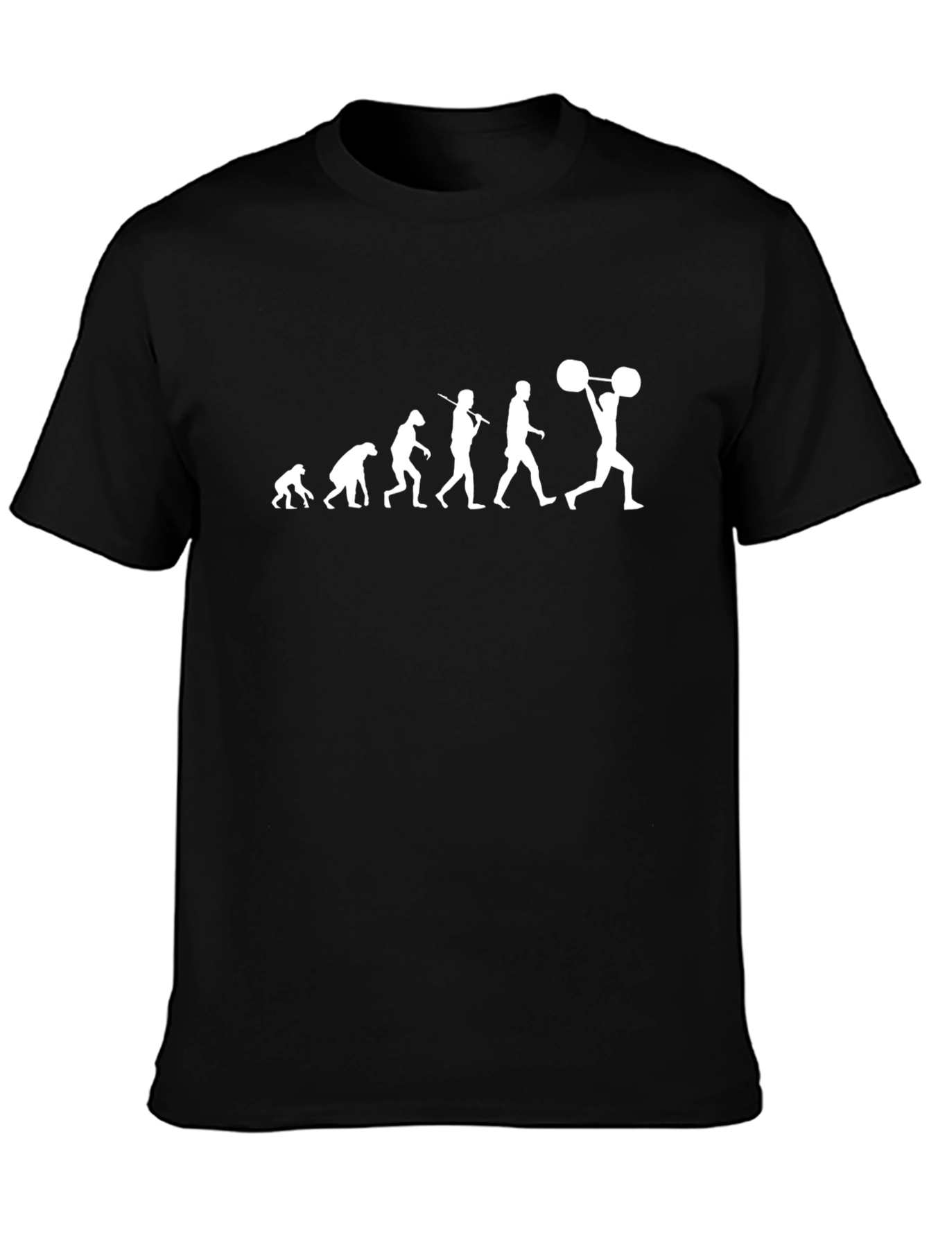 Evolution of Weightlifting Black T-Shirt