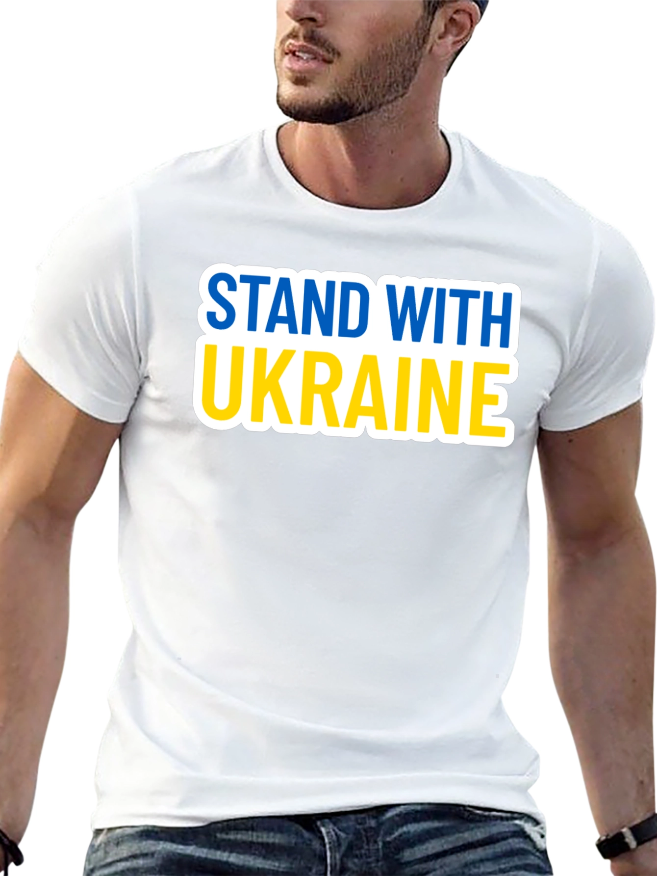 Stand With Ukraine T-Shirt - Black