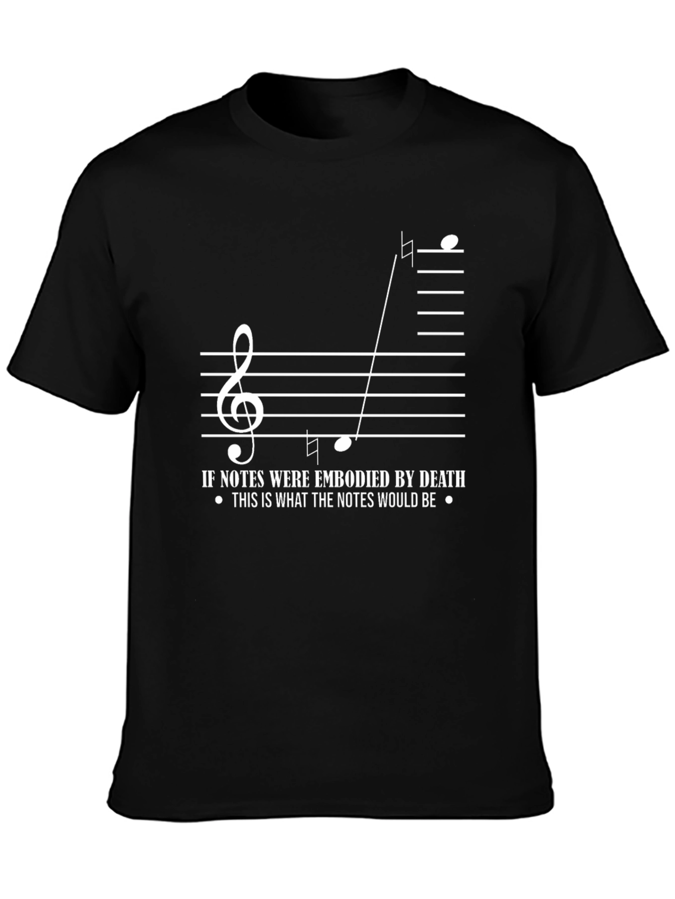 Death Notes Music T-Shirt - Dark Humor Tee