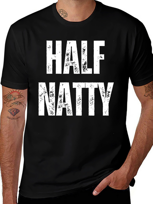 Half Natty Distressed Print T-Shirt