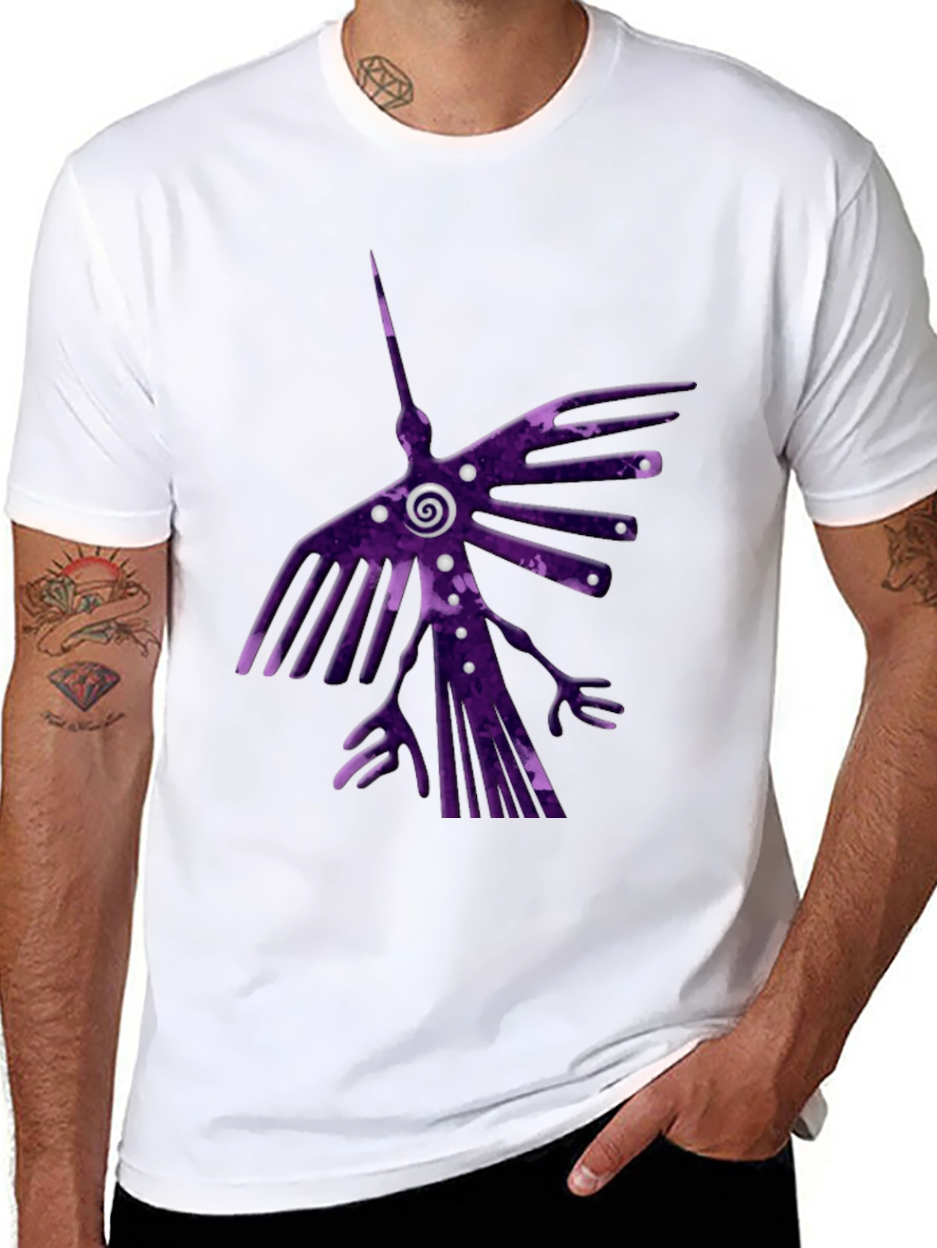 Abstract Bird Graphic Tee