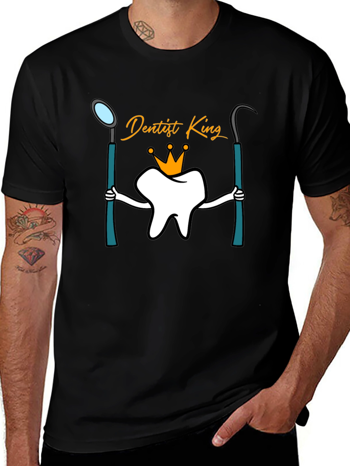 Dentist King Black T-Shirt